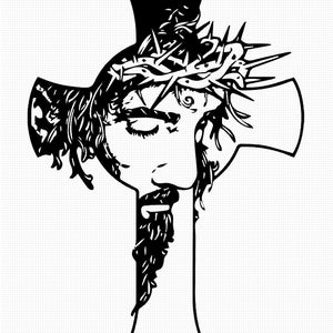 Jesus Cross - Laser Cut File, Vector Set for Glowforge, SVG, CDR, DXF Files