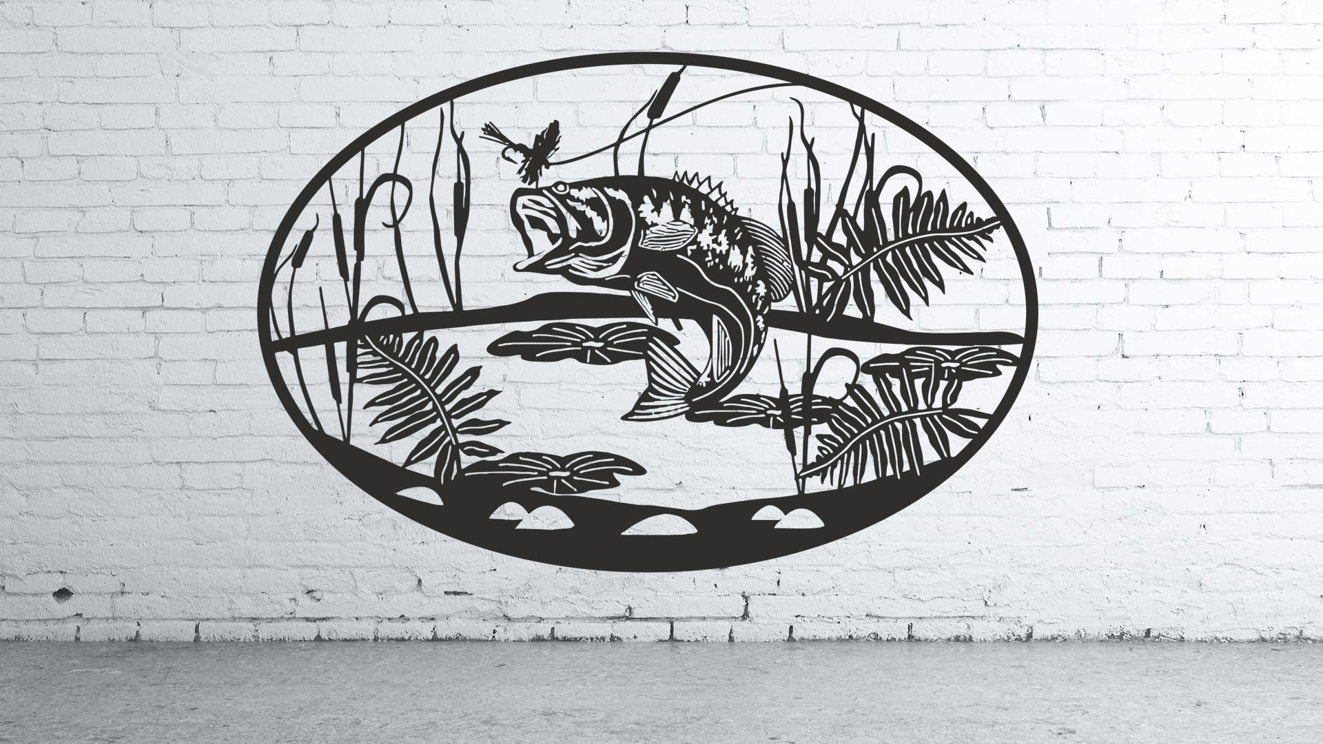 Fishing Wall Panels Laser Cut File in Svg, Dxf, AI, CDR for Glowforge ...