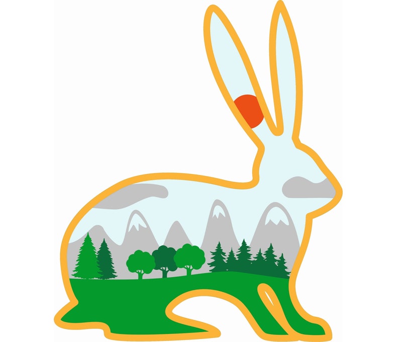 Rabbit SVG Bunny Svg Laser Cut Files 5 Layer Art Piece for - Etsy UK