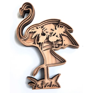 Flamingo Laser Cut Dateien Flamingo svg Vektor Flamingo Cnc-Fräser Glowforge-Dateien Cnc-Dateien, Poulpe Laser Cut SOFORT-DOWNLOAD