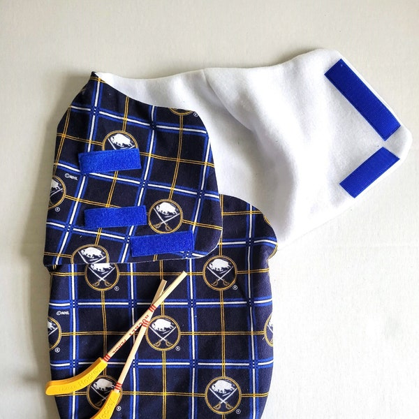 Buffalo Sabres Baby Swaddle Sack, Baby Wrap, Buffalo Sabres Baby Gift