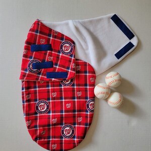 Washington Nationals Baby Swaddle Sack, Baby Wrap, Washington Nationals Baby Geschenk