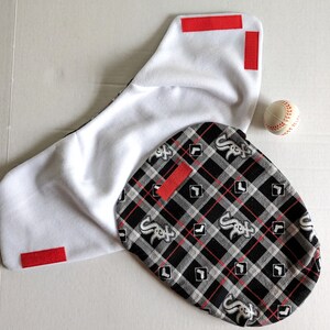 Chicago White Sox Baby Swaddle Sack, Baby Wrap, Chicago White Sox Baby Gift image 3