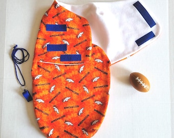 Denver Broncos Baby Swaddle Sack, Baby Wrap, Denver Broncos Baby Gift