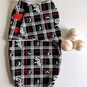 Chicago White Sox Baby Swaddle Sack, Baby Wrap, Chicago White Sox Baby Gift image 2