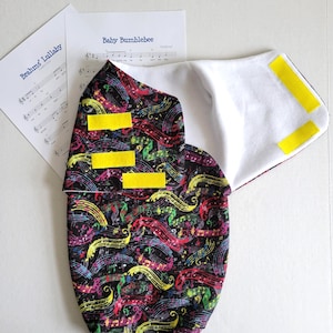 Music Note Baby Swaddle Sack, Baby Wrap, Musiker, Sänger, Musiklehrer Baby Geschenk