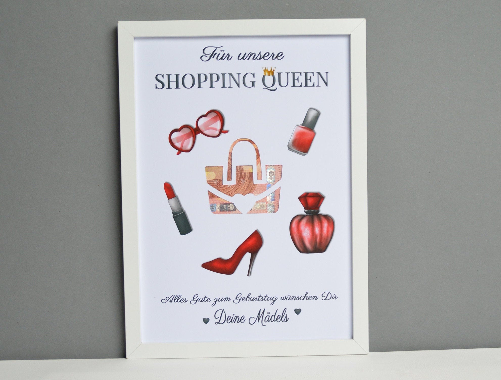 Geldgeschenk personalisiert Shopping Gutschein Best Etsy