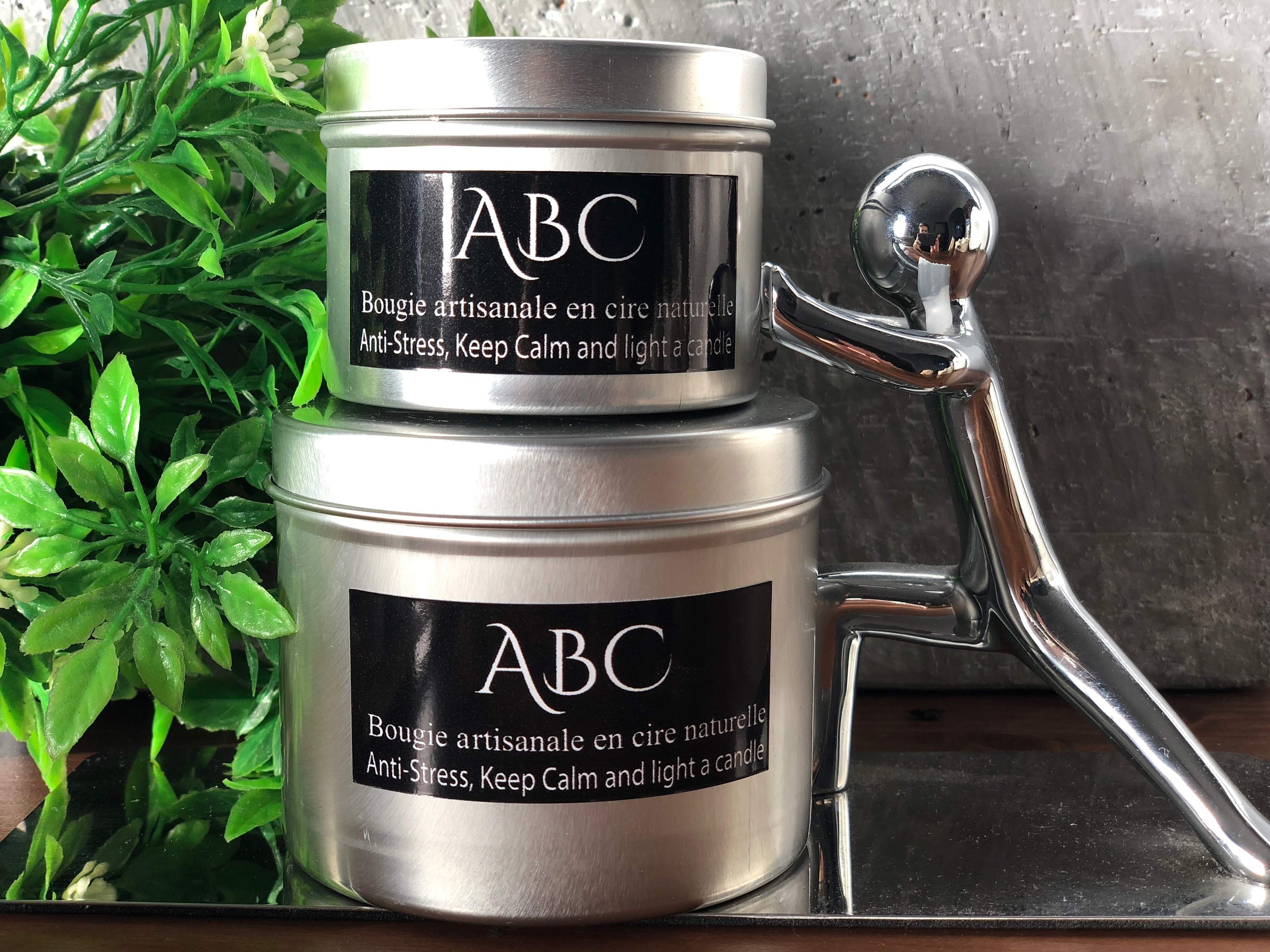 Bougie Parfumée Anti Stress Fait Main en Cire de Soja et Parfum Grasse