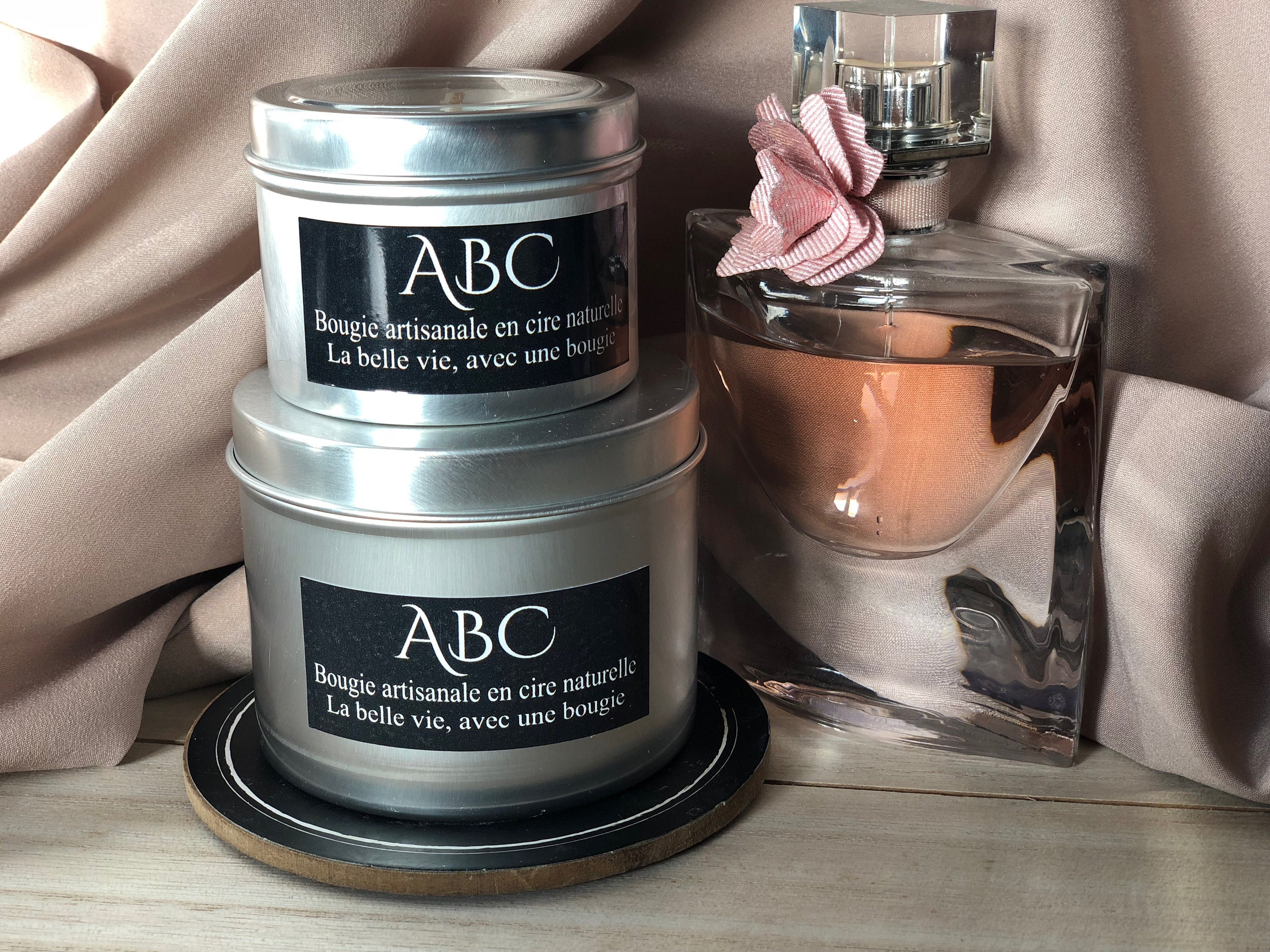 Bougie Parfumée La Belle Vie Fait Main en Cire de Soja et Parfum Grasse