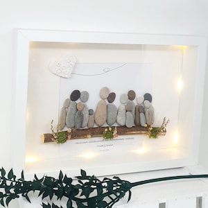 Cadeau Diamant Mariage 60 Anniversaire de mariage Grande Famille Photo Amour Gaillou Image Pierre Image Personnalisable