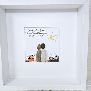 New Gift Girlfriend Boyfriend Best Friend Birthday Friendship Pebble Picture Print Desired Text Personalizable