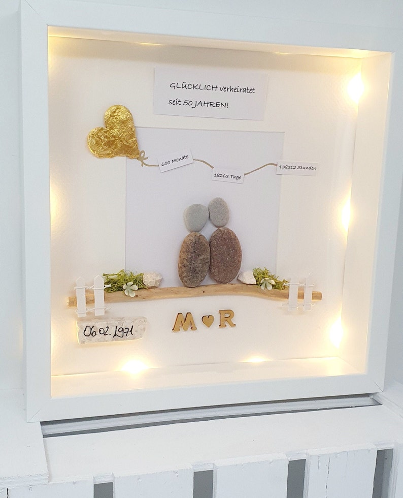50 Hochzeitstag Selbstgemacht Geschenk Goldene Hochzeit Geschenk Goldene Hochzeit 50. Hochzeitstag 50. Jahrestag - Etsy