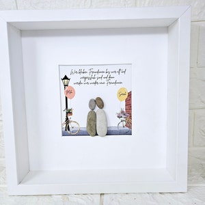 New Gift Girlfriend Boyfriend Best Friend Birthday Friendship Pebble Picture Print Desired Text Personalizable
