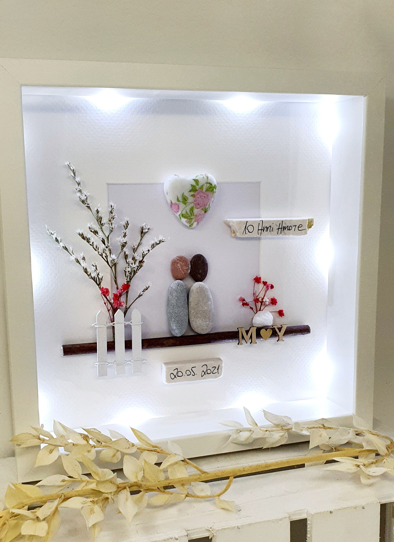 Geschenk Rosenhochzeit 10. Hochzeitstag 10. Jahrestag Etsy