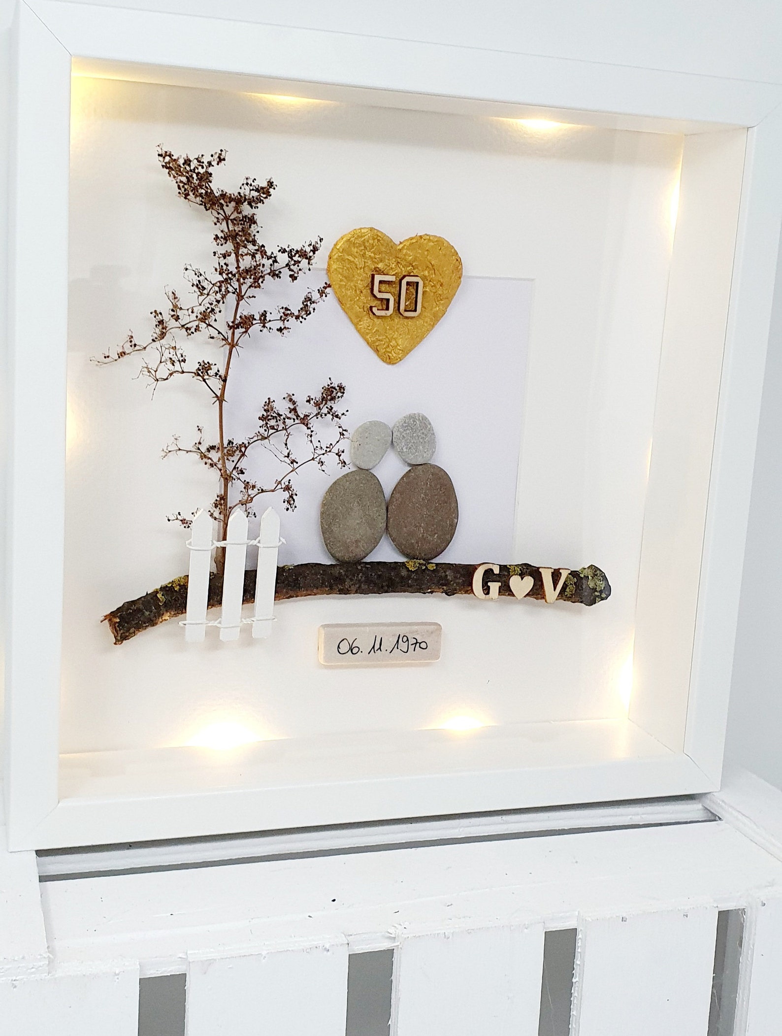 50 Hochzeitstag Selbstgemacht Geschenk Goldene Hochzeit Geschenk Goldene Hochzeit 50 Hochzeitstag Jahrestag Eheglück - Etsy.de