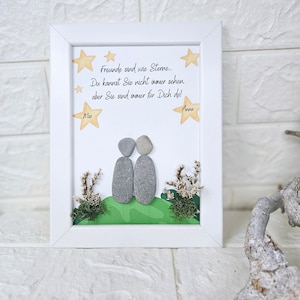 New Gift Best Friend Boyfriend Friends are like stars Friendship Birthday Stone Picture Personalized Desired Text Decoration Pebbleart