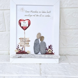 Nouveau Ruby Mariage 40e anniversaire de mariage Cadeau Anniversaire Ruby Mariage Amour Image Pebblestone Image Pebbleart Décoration Personnalisable