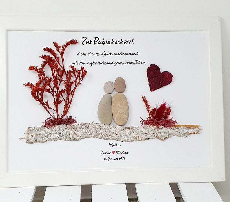 Wunderschãƒâne Rubinhochzeit Geschenk Selber Machen Bild