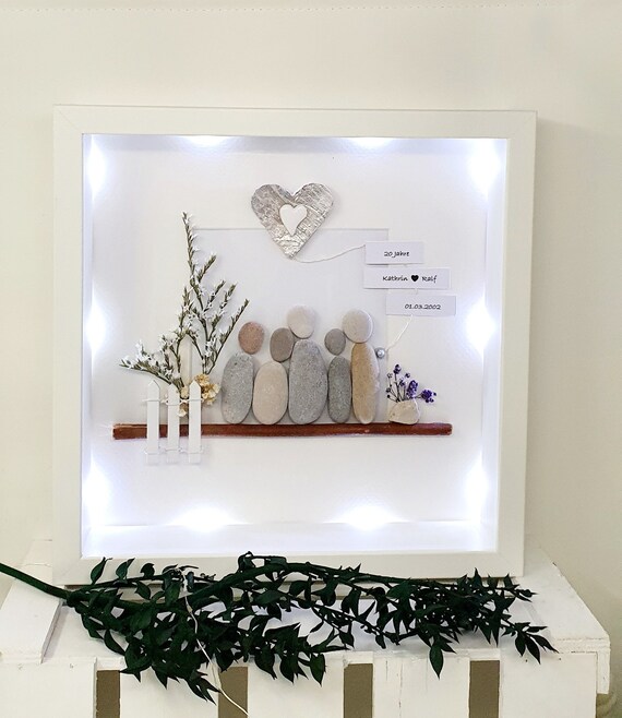 Qunclay Herz-Geschenk Zum Hochzeitstag – Acryl-Andenken Für Paare, Eltern & Freunde