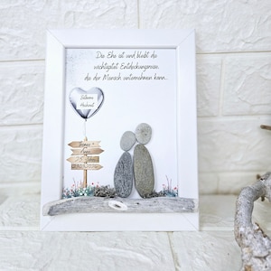Nieuwe zilveren bruiloft 25e huwelijksverjaardag cadeau verjaardag zilveren bruiloft liefde foto Pebblestone foto Pebbleart decoratie personaliseerbaar