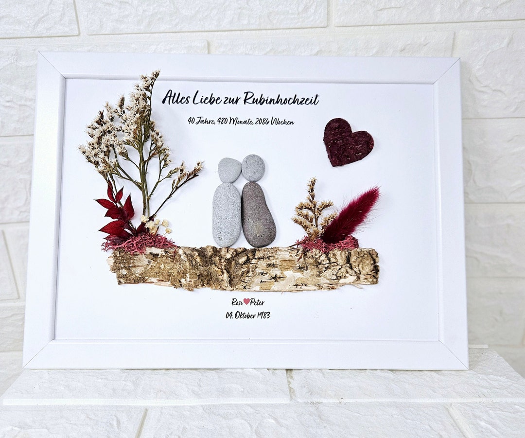 Wunderschãƒâne Rubinhochzeit Geschenk Selber Machen Bild
