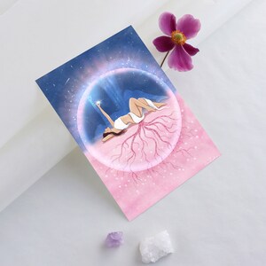 Groeiende wortels, kleine fine art print/kaart
