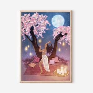 Nachtgarten, Illustration, Göttin, Magie