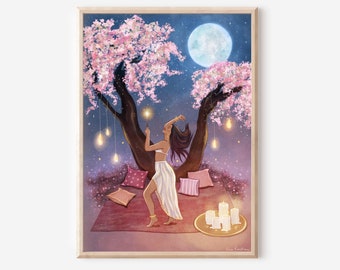 Night Garden, Illustration, goddes, magic