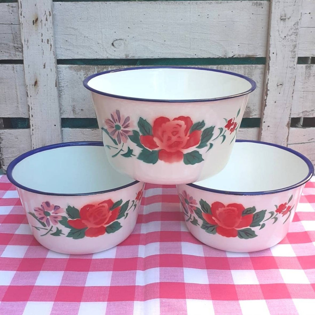 Buy Enamel Dishes Ware Vintage Bumper Harvest Double Face Online in India  Etsy