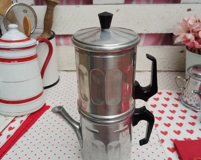 Antique Coffee Pot ILSA Napoletana Coffee Maker Cuccumella Made in