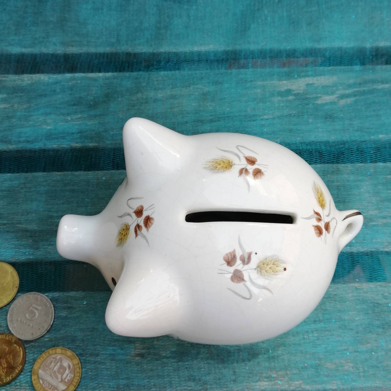 80s Willitts s Lucy Ceramic Bank Willits Piggy Bank