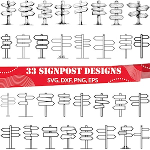 標識 SVG バンドル、標識 dxf、標識 png、標識ベクター、標識アウトライン、標識クリップアート、ロード トリップ svg、道路方向 svg
