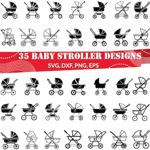 ベビーカー SVG バンドル、ベビーカー dxf、ベビーカー png、ベビーカー eps、ベビーカー ベクトル、ベビーカー モノグラム