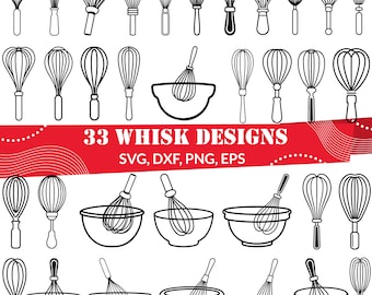 Whisk SVG | Kitchen Utensil Clipart | Baking Tool Vector