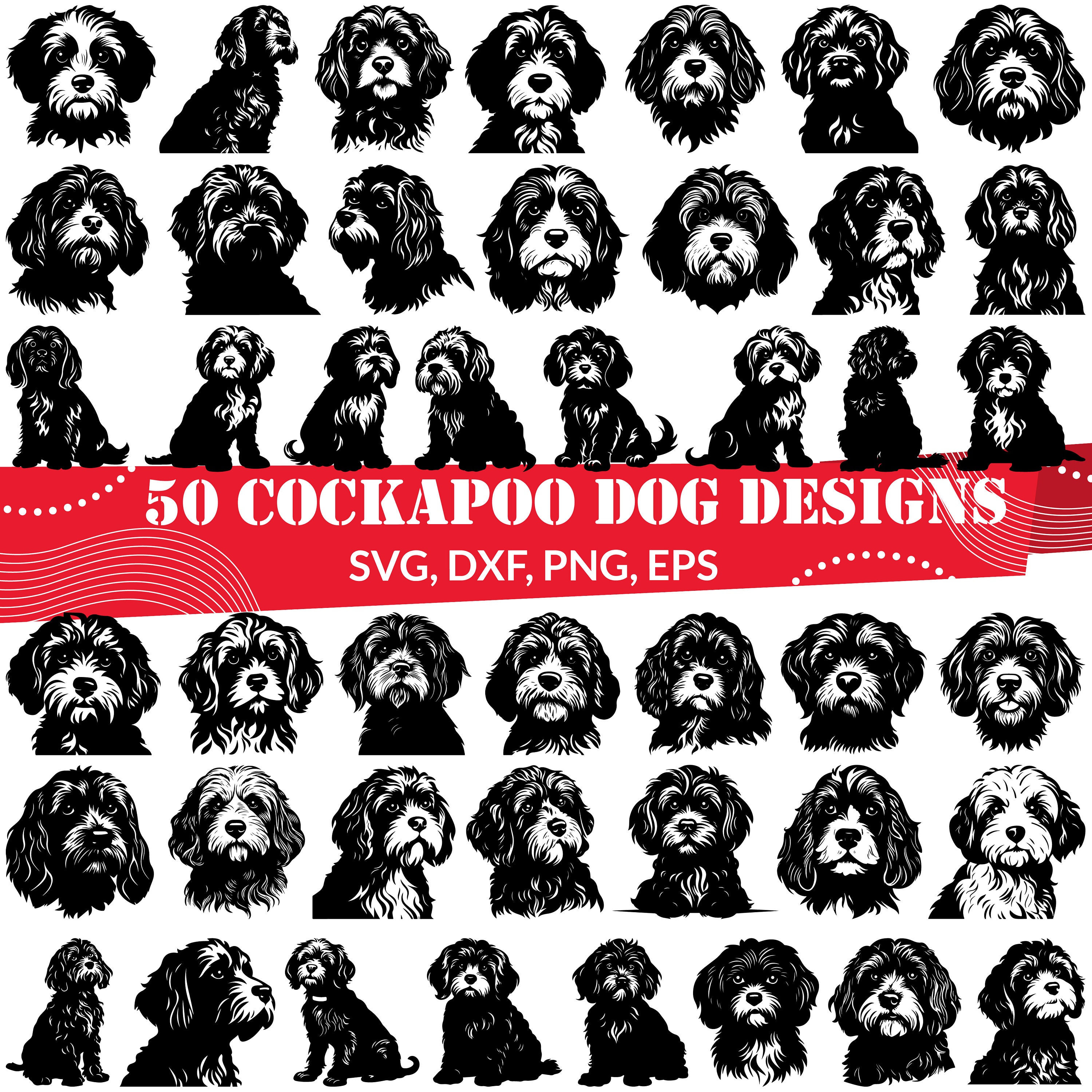 Cockapoo Dog SVG Bundle, Cockapoo Dog Dxf, Cockapoo Dog Png, Cockapoo ...