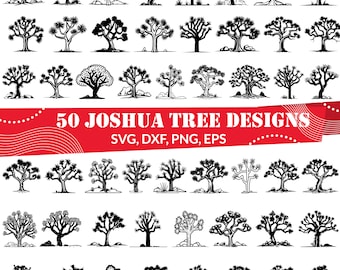 Joshua Tree SVG Bundle, Joshua Tree dxf, Joshua Tree png, Joshua Tree eps, Joshua Tree wektor, Joshua Tree wydruk, Outdoors svg