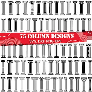 Column SVG Bundle, Pillar svg, Column dxf, Column png, Column vector, Column outline, Column clipart, Ancient Column svg,Greek Column svg