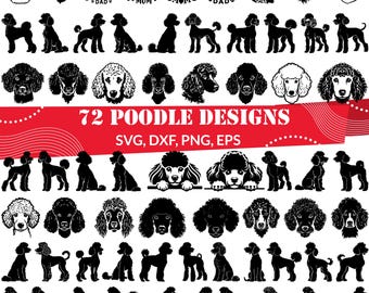 Poodle SVG Bundle, Poodle Face svg, Poodle Mom svg, Poodle Dad svg,Poodle dxf, Poodle png, Poodle vector, Poodle outline, Poodle clipart