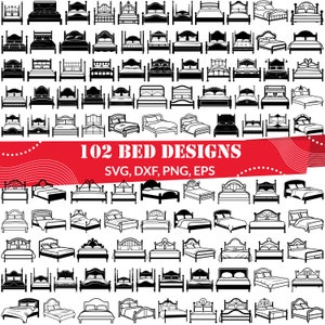 Bed SVG | Furniture Clipart | Cozy Home Design
