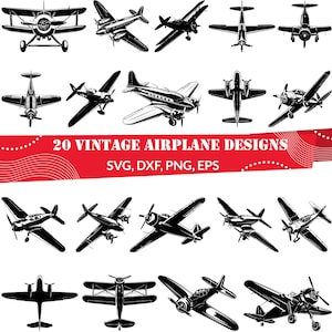 Vintage Airplane SVG Bundle, Vintage Airplane dxf, Vintage Airplane png,Vintage Airplane vector,Vintage Airplane outline,Airplane clipart
