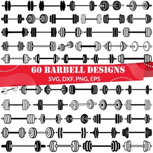 Barbell SVG | Fitness Clipart | Workout & Gym Design