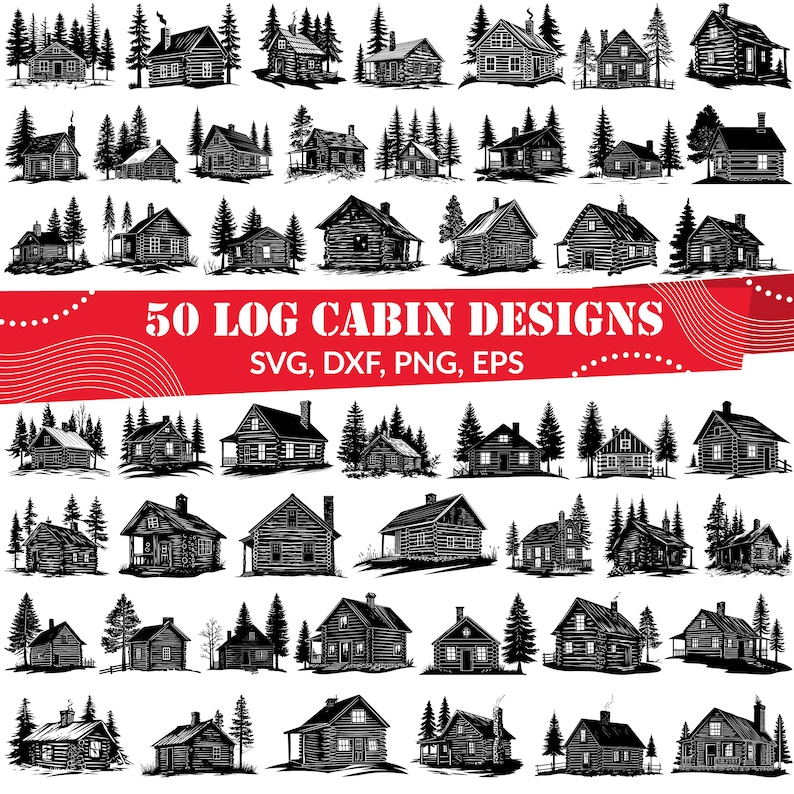 Blockhouse Svg Blockhaus SVG-Bundle, Blockhaus dxf, Blockhaus png, Blockhaus Vektor ...