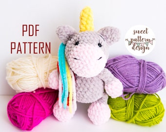 Unicorn Amigurumi Pattern, Crochet Pattern, Amigurumi Pattern, Crochet PDF Pattern, Tutorial Amigurumi, Amigurumi Unicorn, Unicorn Pattern