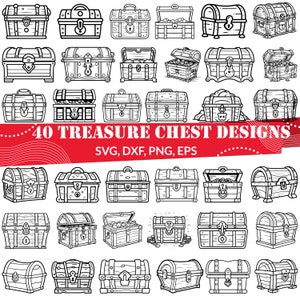 Treasure Chest SVG Bundle, Bounty svg, Treasure box svg, Treasure Chest dxf, Pirate Treasure svg, Treasure Chest png, Treasure Chest eps