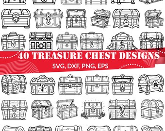Treasure Chest SVG Bundle, Bounty svg, Treasure box svg, Treasure Chest dxf, Pirate Treasure svg, Treasure Chest png, Treasure Chest eps