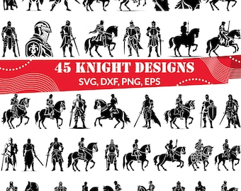 Knight SVG Bundle, Knight dxf, Knight png, Knight vector, Knight cut files,Knight  monogram, Medieval svg, Knight Armor svg, Crusades svg