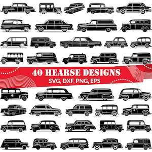 Hearse SVG Bundle, Car Hearse svg, Hearse dxf, Hearse png, Hearse vector, Hearse outline, Hearse clipart, Funeral svg, Black car svg