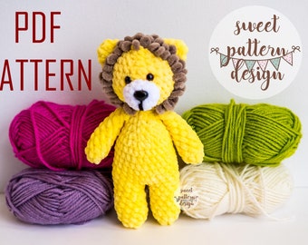 Amigurumi Lion Crochet Pattern, Amigurumi Lion Pattern, Lion Pattern, Crochet PDF Pattern, Tutorial Amigurumi, Crochet Lion Pattern