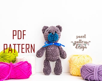 Amigurumi Bear Crochet Pattern, Crochet PDF Pattern, Teddy Bear Pattern, Tutorial Amigurumi, Amigurumi Pattern, Plush Teddy Bear, Bear PDF