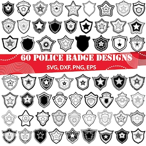 Police Badge SVG | Law Enforcement Shield Clipart PNG | Officer Emblem Design for Cricut, Decals and Gifts